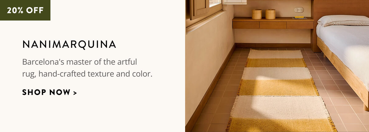 Nanimarquina: Barcelona's master of the artful rug, hand-crafted texture and color. Shop now.