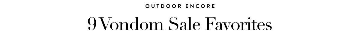 9 Vondom Sale Favorites