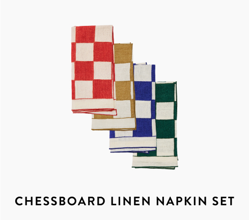 Chessboard Linen Napkin Set