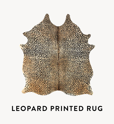 Leopard Printed Hide Rug