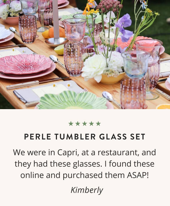  Perle Tumbler Glass Set