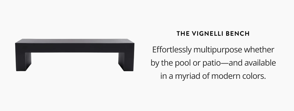 The Vignelli Bench