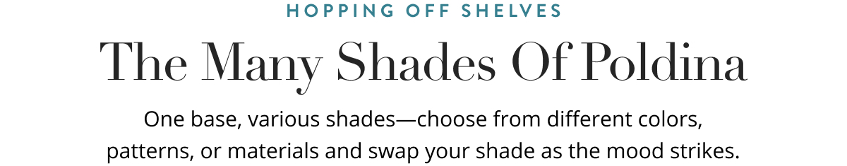 Hopping Off The Shelves - The Many Shades of Poldina