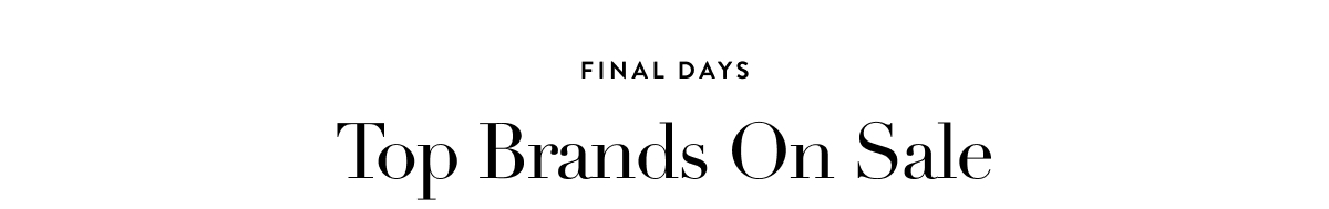 Top Brands On Sale