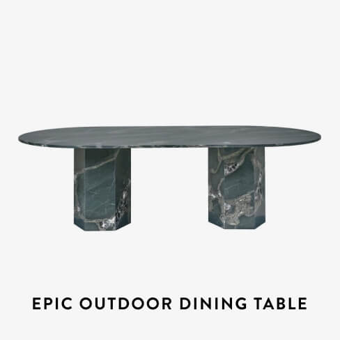 Epic Elliptical Outdoor Dining Table