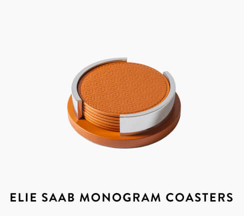 elie saab monogram coasters