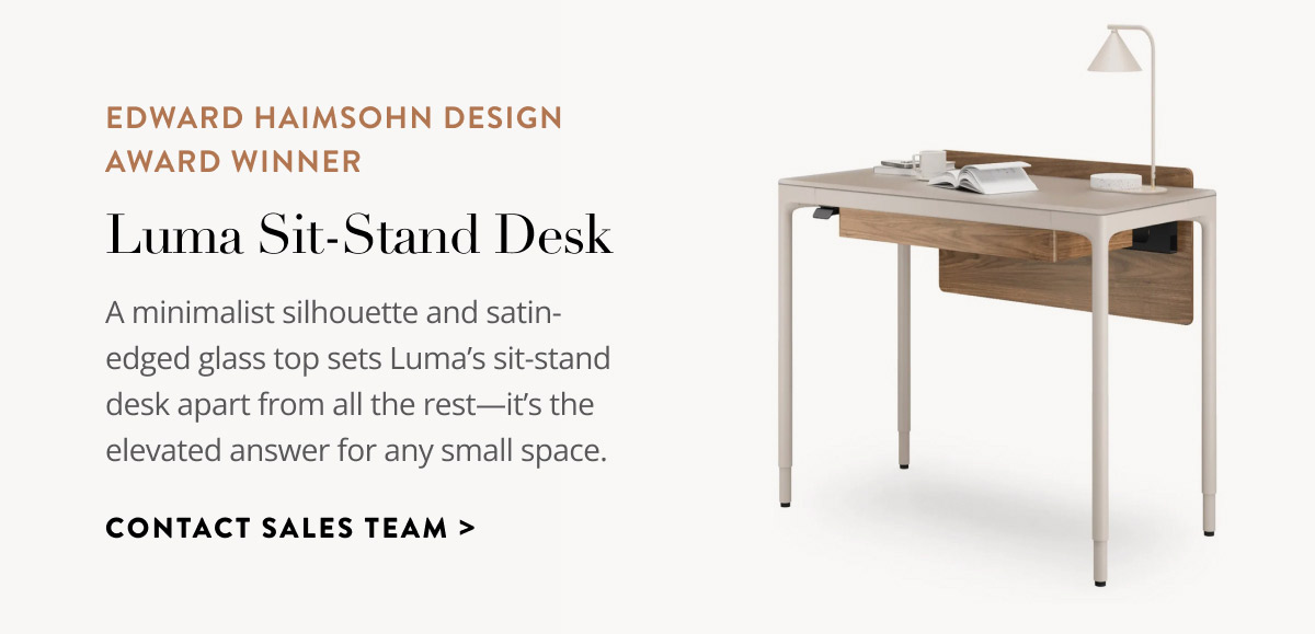 Edward Haimsohn Design Award Winner - Luma Sit-Stand Desk