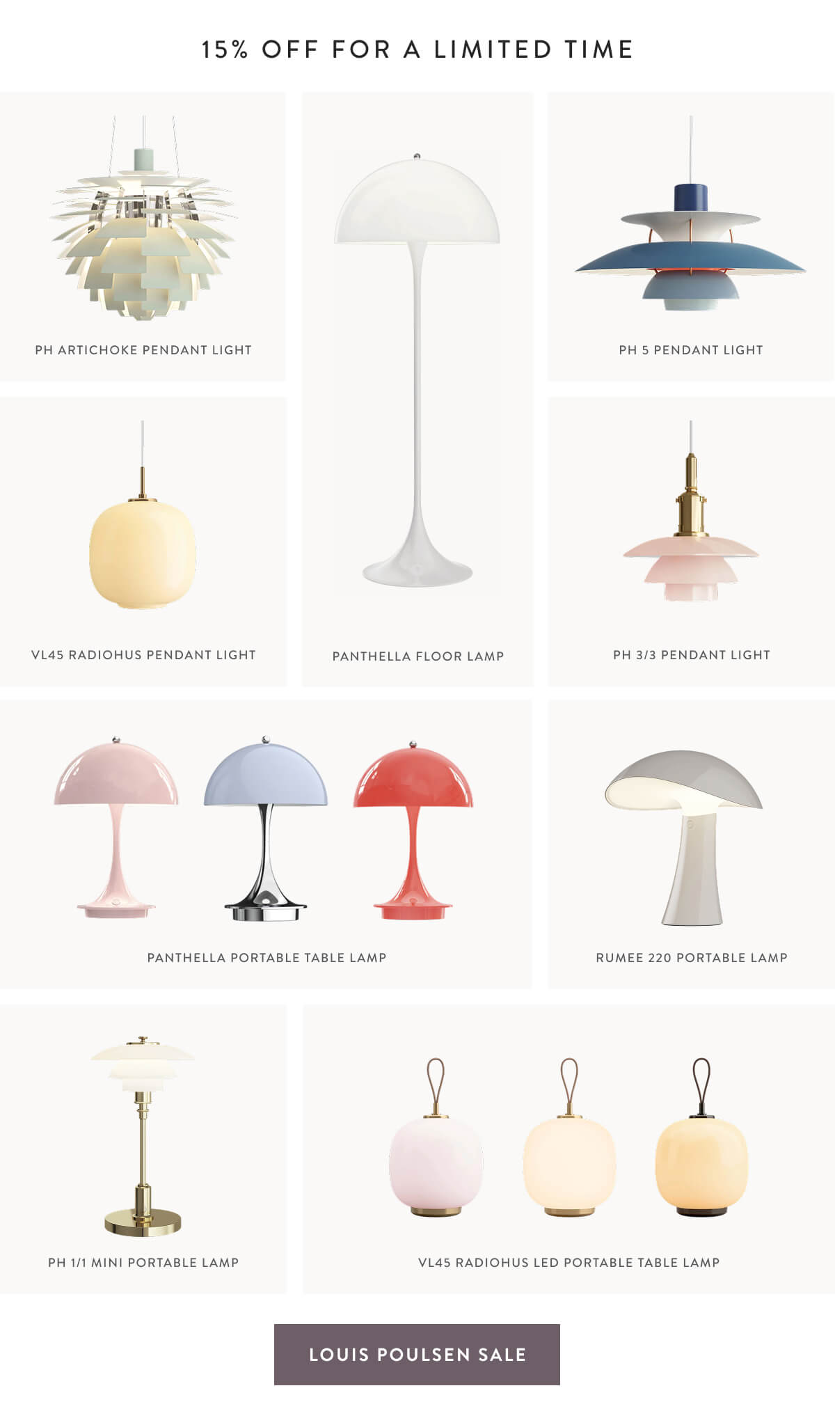15% Off For A Limited Time. Shop Louis Poulsen.