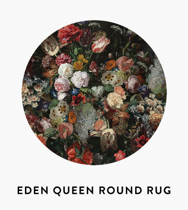 Eden queen round rug
