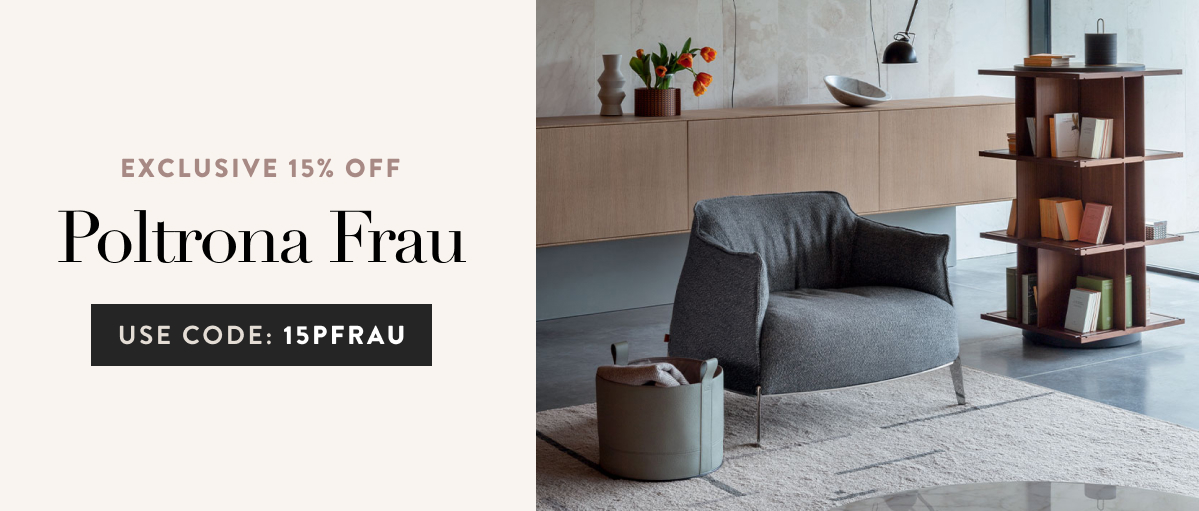 Shop 15% off Poltrona Frau using code 15PFRAU