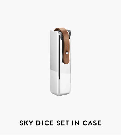 Sky dice set in case