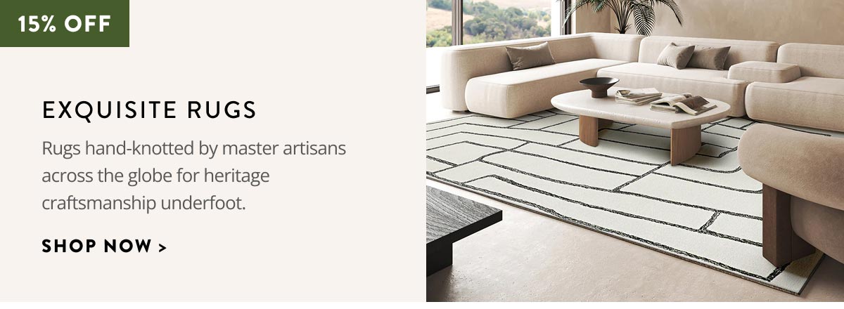15% off Exquisite Rugs