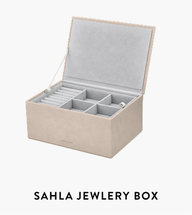 Sahla Faux SuedeJewelry Box