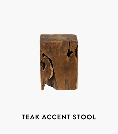 Teak Accent Stool