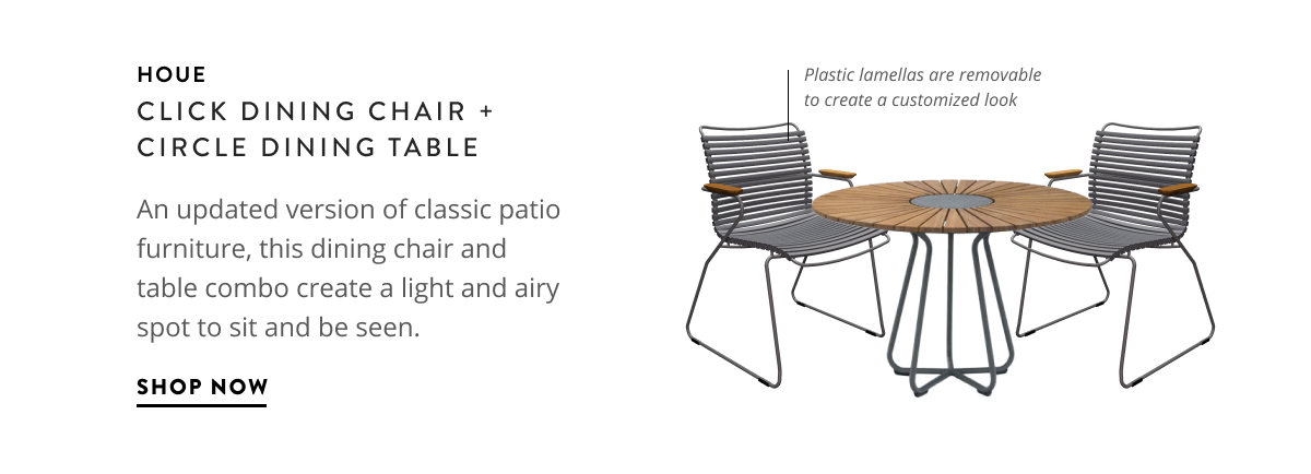 Click Dining Chair & Circle Dining Table