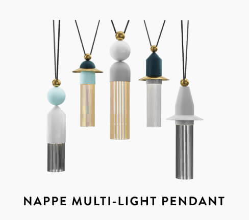 Nappe LED Multi-Light Pendant Light
