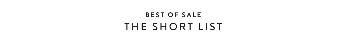Best of Sale - The Short List