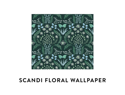 Scandi Floral Removable Wallpaper