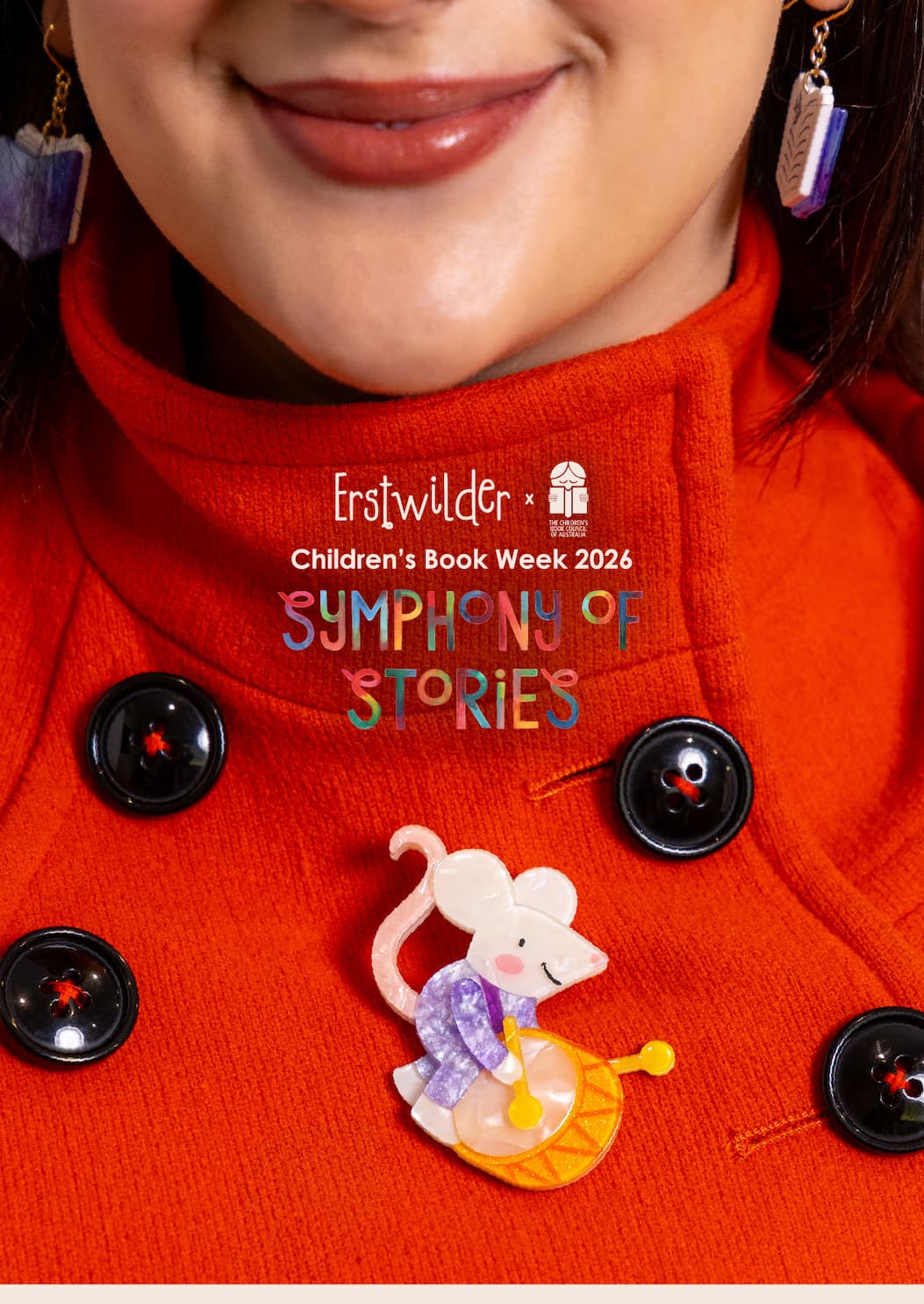 $5 from every brooch to CBCA (Symphony of Stories) at Erstwilder