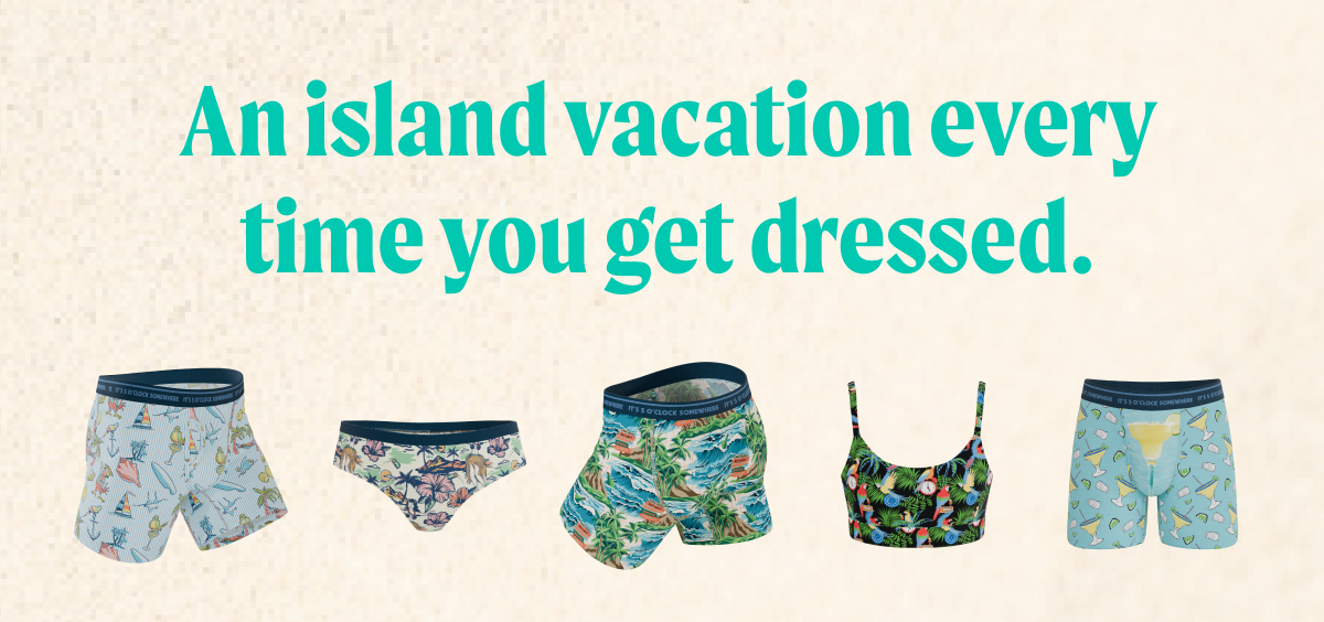 An island vacation every time you get dressed.