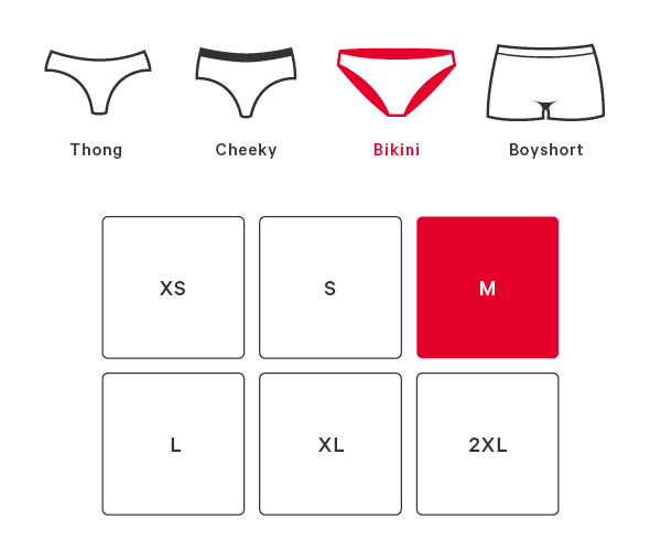 (Image: Style & size selection pages for men & women)