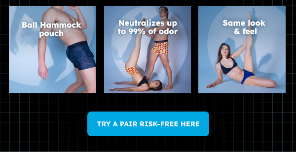 Ball Hammock pouch | Neutralizes up to 99% of odor |  Same look & feel. Try A Pair Risk-Free Here