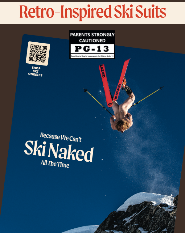 Retro-Inspired Ski Suits. 
