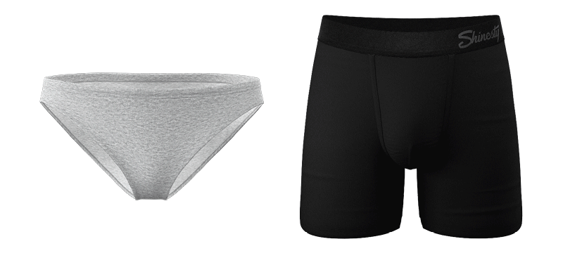(Image: GIF slideshow of solid color mens & womens underwear)