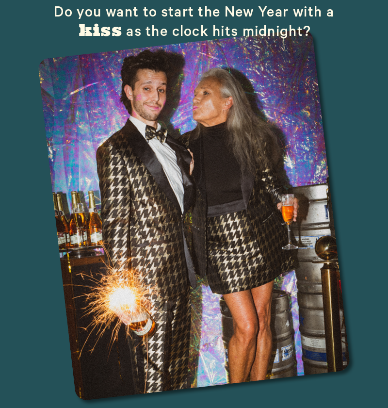 Do you want to start the New Year with a kiss as the clock hits midnight?  (Image: Couple kissing on New Years)