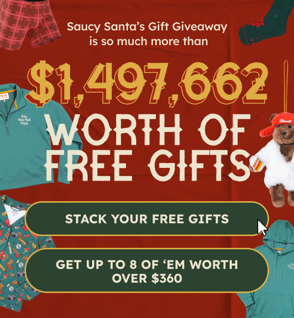 Saucy Santa's Gift Giveaway is much more than $1,497,662 Worth of Free Gifts