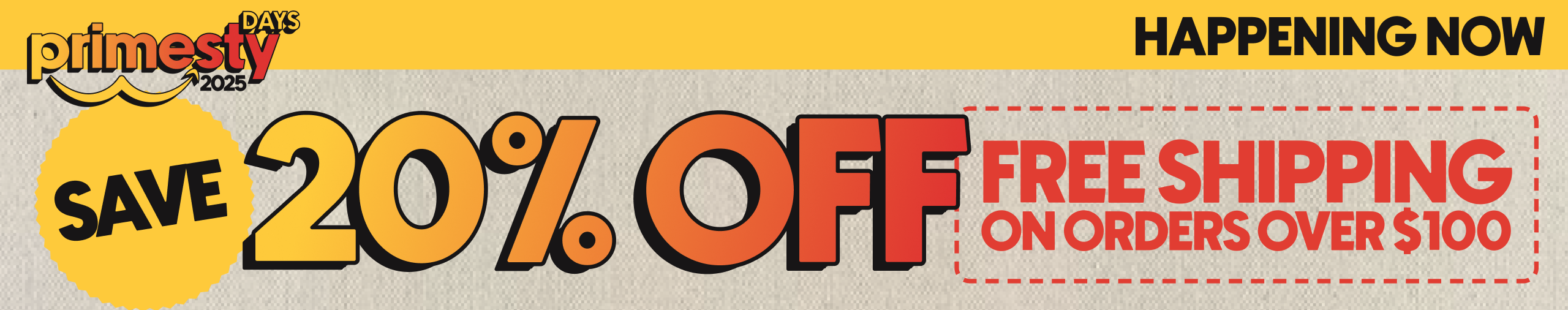 Primesty | Save 20% Off + Free Shipping on Orders Over $100
