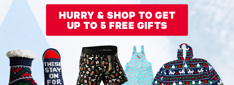Hurry & Shop to Get up to 5 FREE Gifts