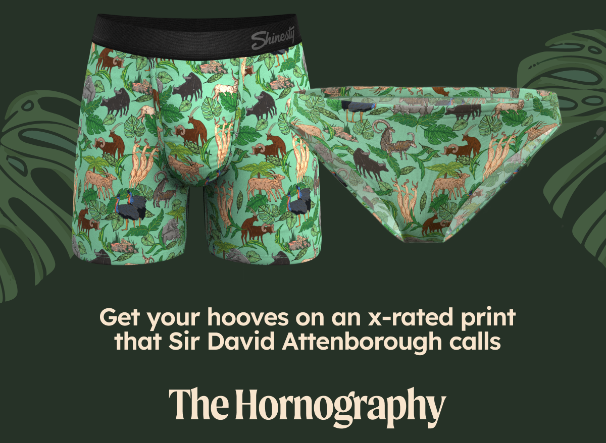 Get your hooves on an X-rated print that would send Sir David Attenborough calls The Hornography