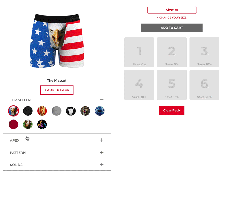 build your own Ball Hammock boxer pack