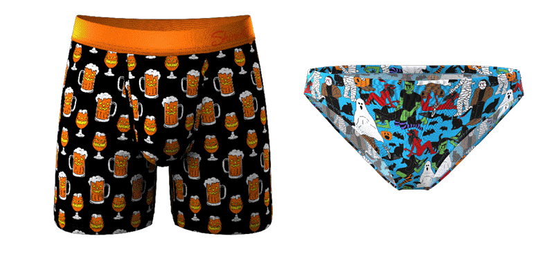 (Image: GIF slideshow of patterned mens & womens underwear)