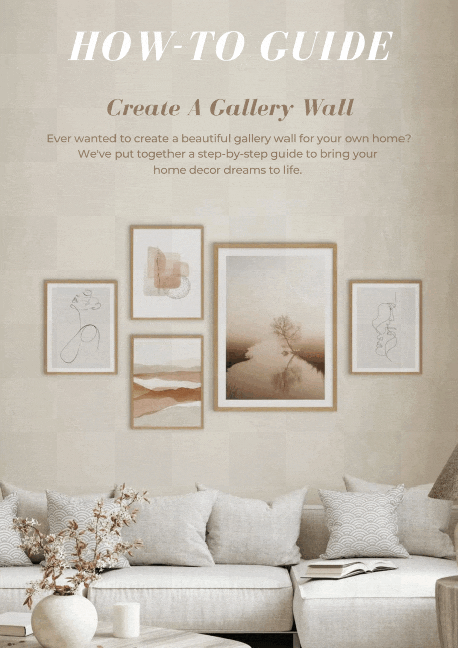 'Howto' guide for Gallery Walls Time to get creative! Olive Et Oriel