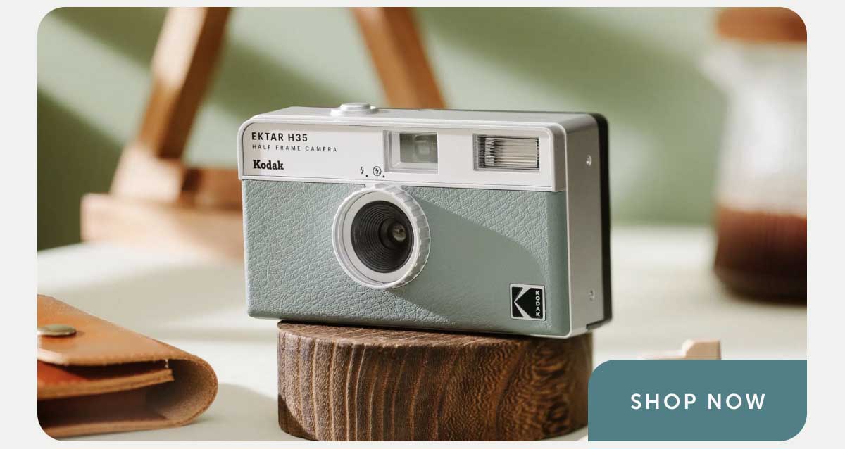 Image of a small film camera - shop now
