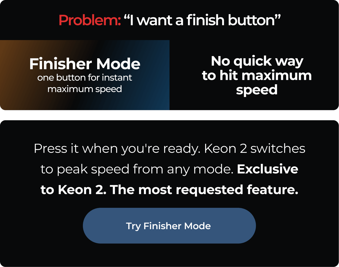 Problem: “I want a finish button”