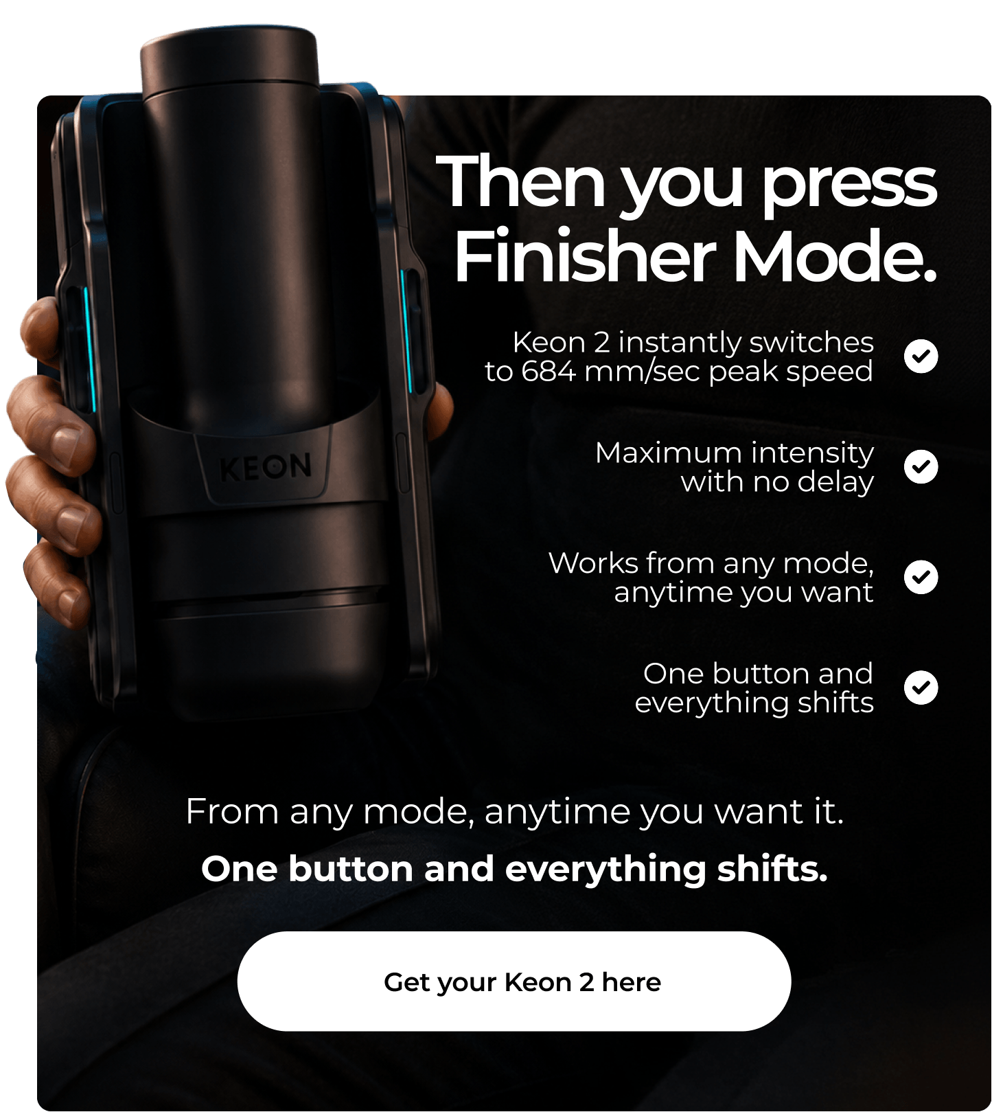 Then you press Finisher Mode.