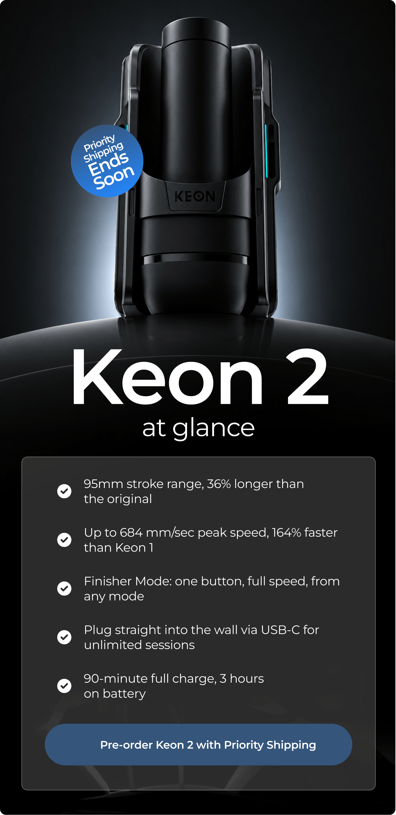 Keon 2 at glance