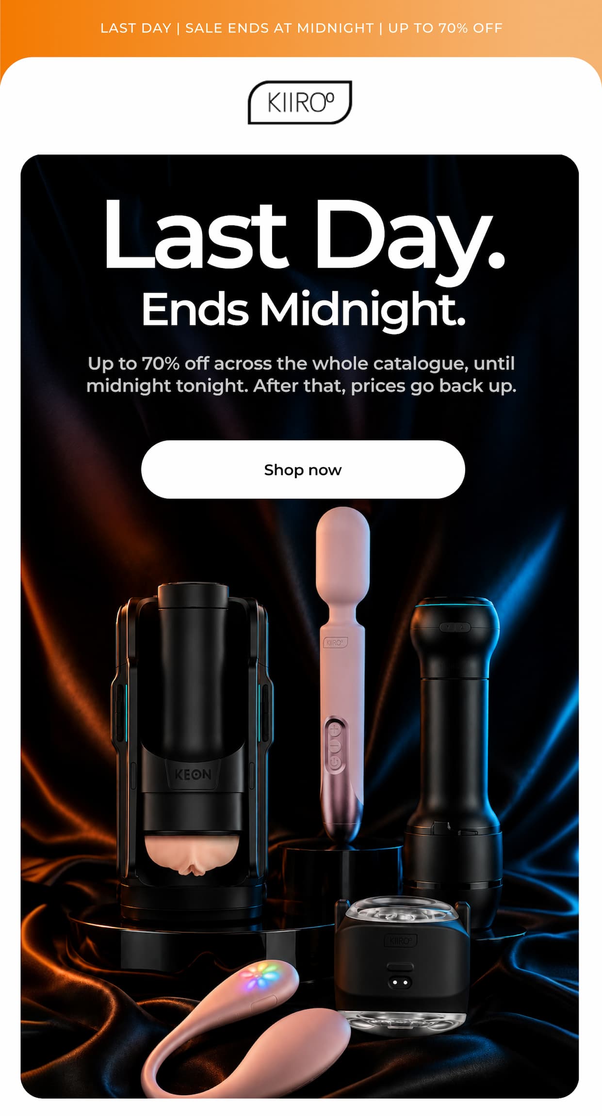 Last Day. Ends Midnight.