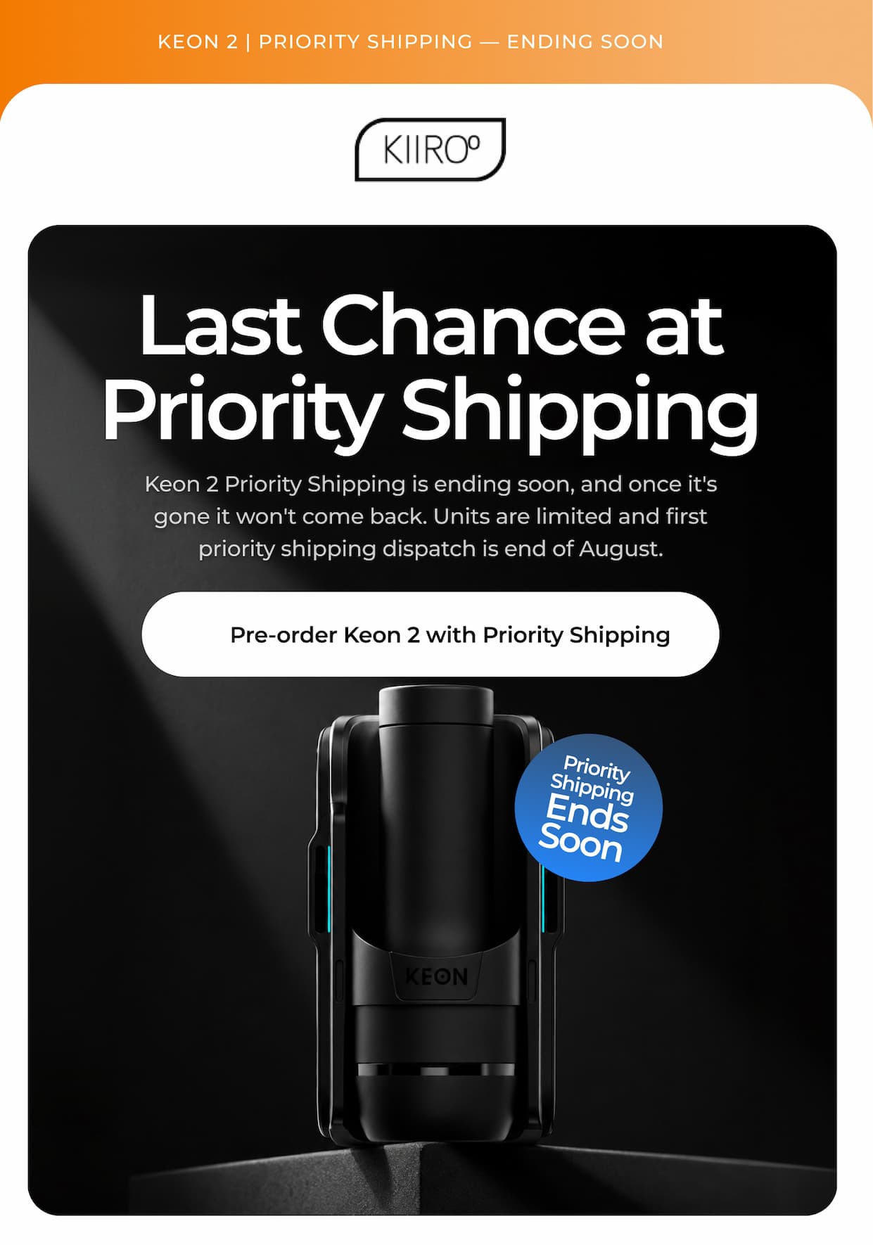 Last Chance at Priority Shipping