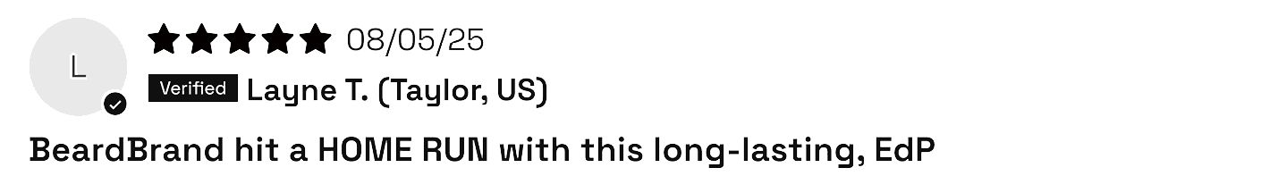 Beardbrand hit a home run with this long-lasting EdP Beardbrand hit a home run with this long-lasting EdP
