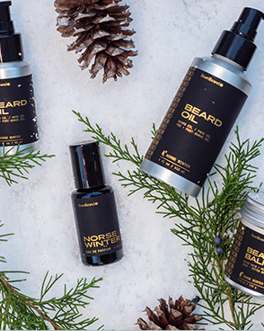 Norse Winter products on a snowy backdrop
