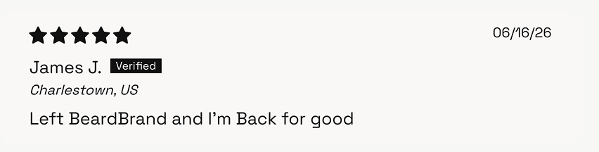A 5-star review from James. Verified by Shop.