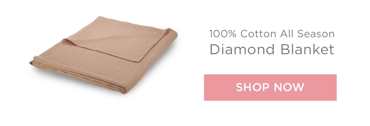 100% Cotton Diamond Blanket // SHOP NOW