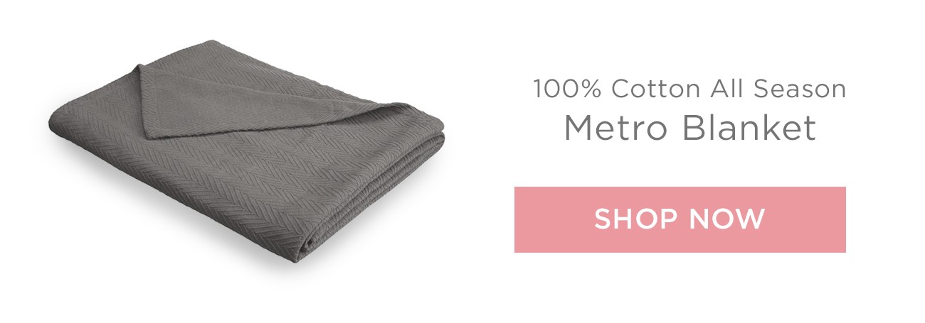 100% Cotton Metro Blanket // SHOP NOW