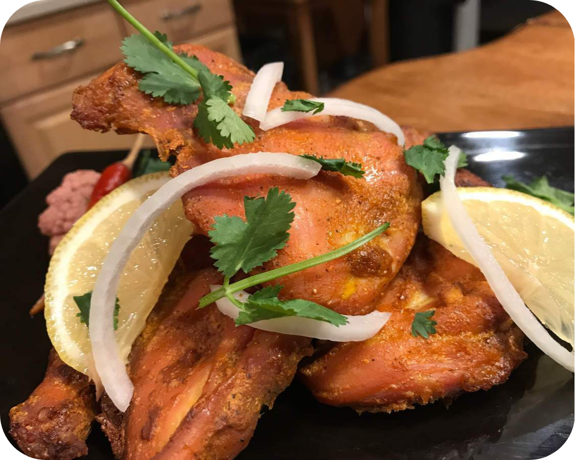 Solar Stove Tandoori Chicken
