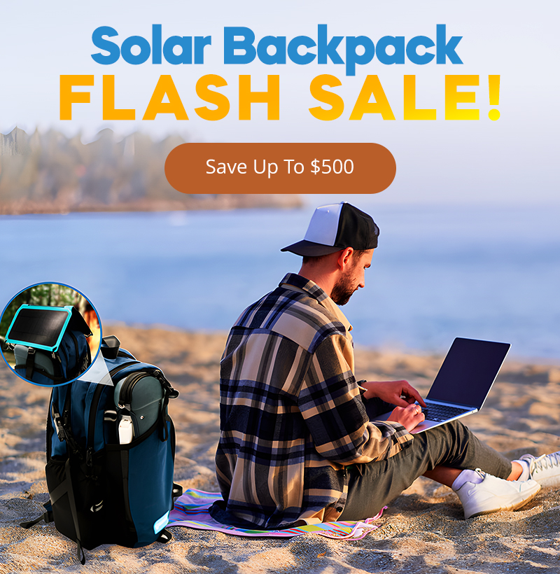 Stay Connected on the Go! [SHOP SOLAR-POWERED BACKPACK]