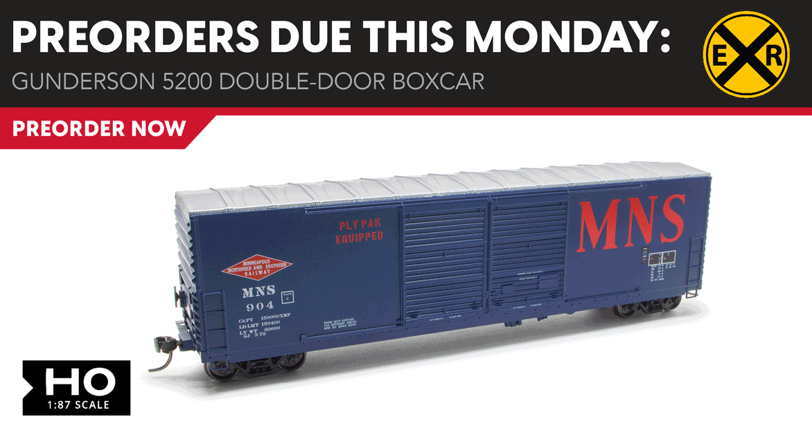 Preorder New ExactRail HO Scale Express Gunderson 5200 Boxcars at